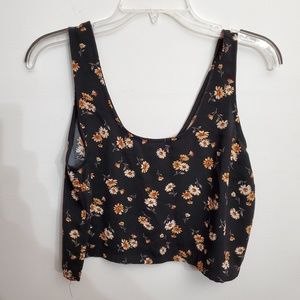 Cute Black Floral Tank